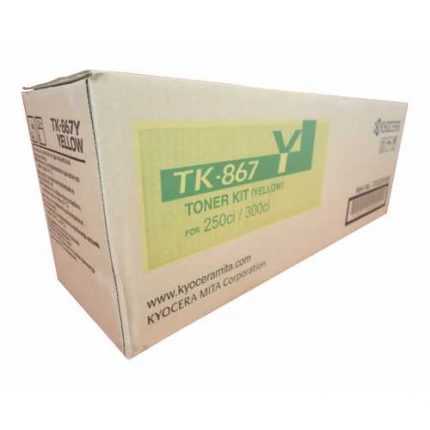 TONER KYOCERA TK-867Y YELLOW TASKALFA 250CI/300CI rendimiento 12, 000 paginas