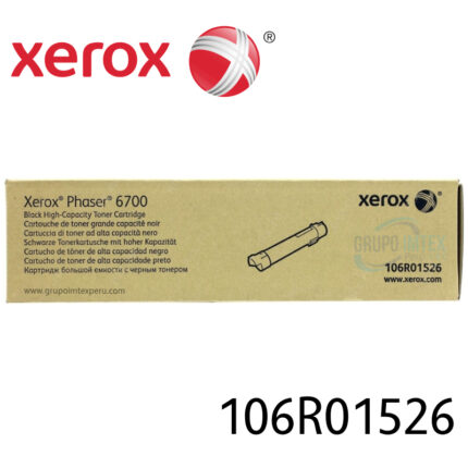 TONER XEROX 106R01526 BLACK ALTA CAPACIDAD (PH 6700)