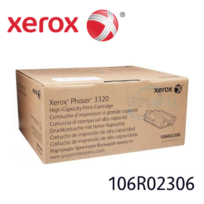 TONER XEROX 106R02306 NEGRO PH 3320