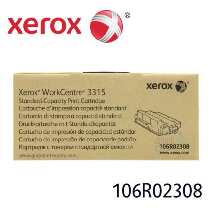 TONER XEROX 106R02308 NEGRO WC 3315 2.3K PGS