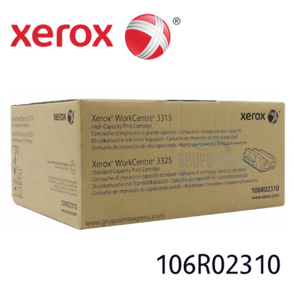 TONER XEROX 106R02310 NEGRO WC 3325 5.0K PGS