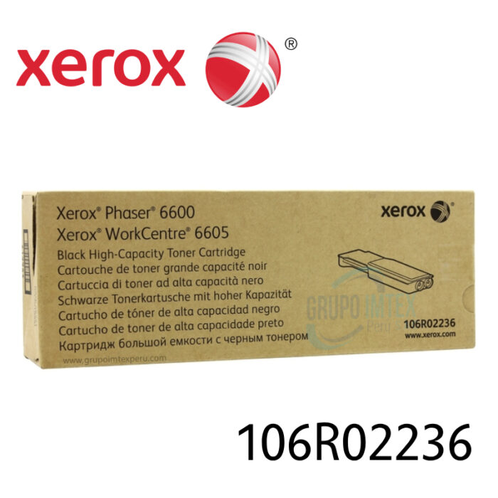 Toner Xerox 106R02236 Black Phaser 6600, Workcentre 6605