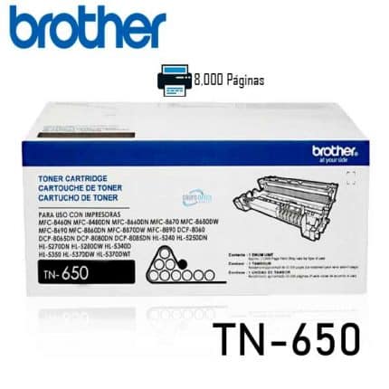 Toner Brother Tn-650 Negro