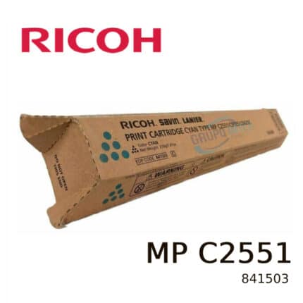 TONER RICOH 841503 MP C2551 CYAN 9.5KPG