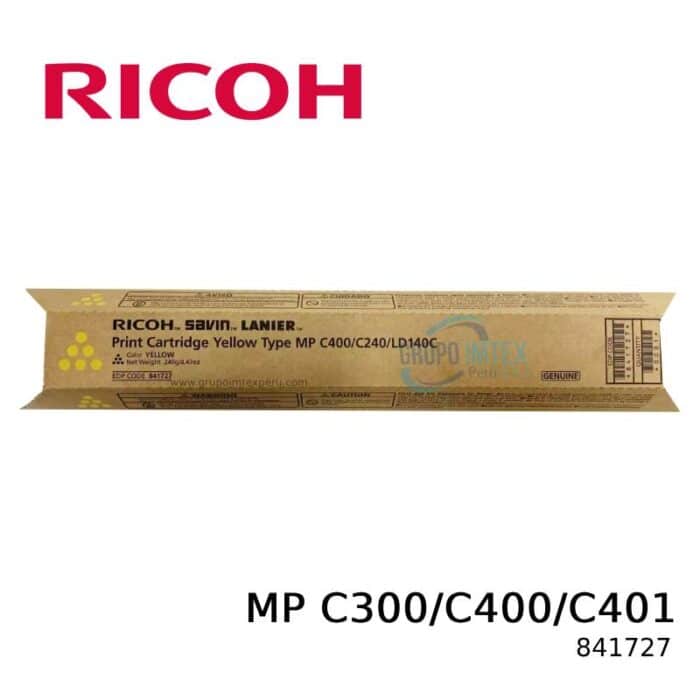 TONER RICOH 841727 YELLOW MP C300/C400/C401 10 KPG