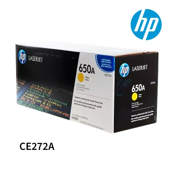 Toner Hp Ce272A 650A Yellow Laser Jet Cp500, Cp5520, Cp5525N, M750