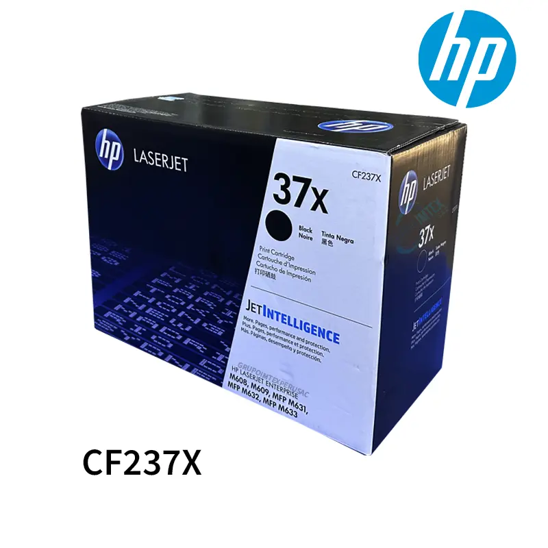 toner hp 37x cf237x negro enterprise mfp m631, m632, m633 series, hp laserjet enterprise m608, m609