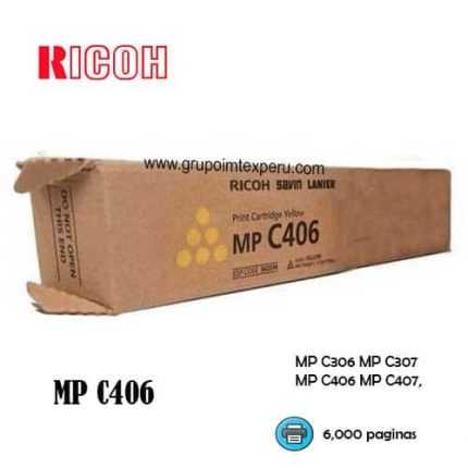 toner ricoh 842094 mp c406 para impresora mp c306 mp c307 mp c406 mp c407