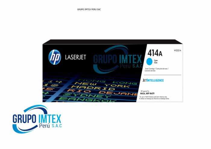 TONER HP W2021A (414A) L.J. M454 CYAN