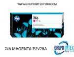 TINTA HP 746 MAGENTA P2V78A 300ML