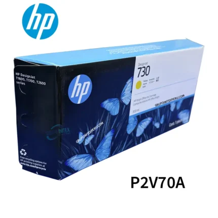 Tinta Hp 730 Yellow P2V70A Plotter T1600, Tt1700, T2600 De 300Ml