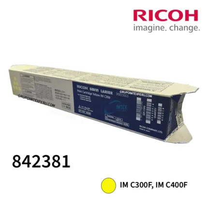 Toner Ricoh 842381 Im C300F, Im C400 Yellow Original