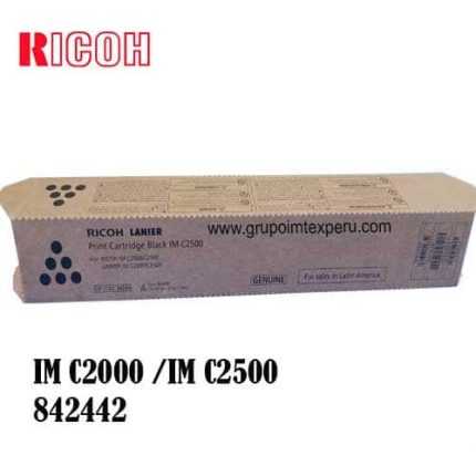 toner ricoh im c2000 / im c2500 842442 negro rendimiento 16500 pag.