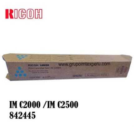 toner ricoh im c2000 / im c2500 842445 cyan rendimiento 10500 pag.