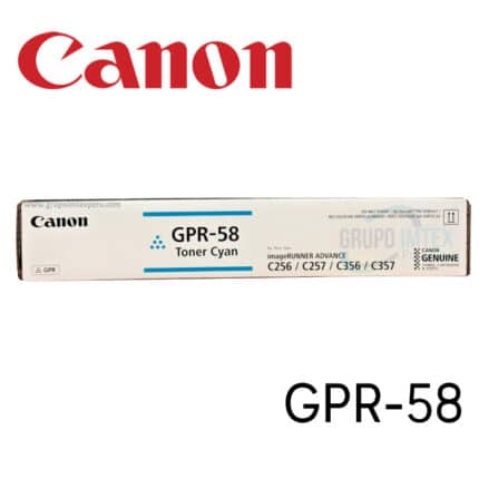 toner canon gpr-58 cyan imagerunner advance ir adv c256i, c356i