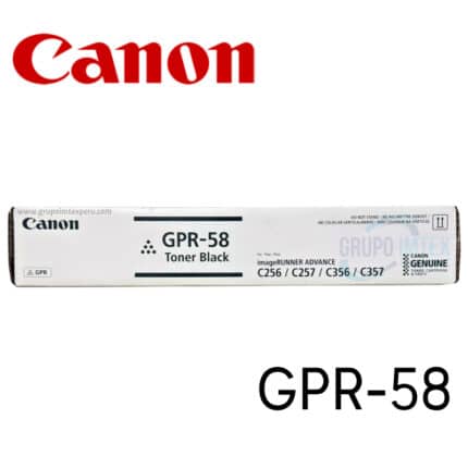 toner canon gpr-58 negro imagerunner advance ir adv c256i, c356i