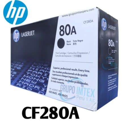 Toner Hp 80A Cf280A Laserjet Prom401A, M401Dw, M401D, M425Dn, M401Dn, M425Dw, M401Dne,