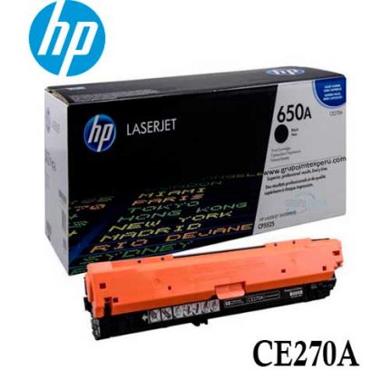 Toner Hp 650A Ce270A Negro Enterprise M750Dn, Cp5525Dn