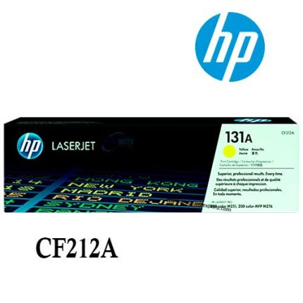 Toner Hp 131A Cf212A Yellow Laserjet Pro M251Nw, M276Nw