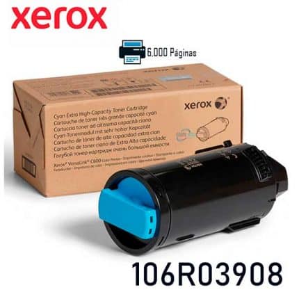 Toner Xerox 106R03908 Cyan