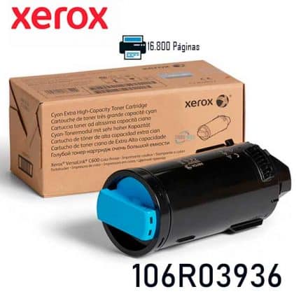 Toner Xerox 106R03936 Cyan