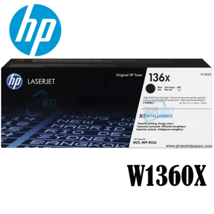 Toner Hp 136X W1360X Negro , Laserjet M211, Mfp M236, M209Dwe, M209Dw, M211D, Mfp M233Dw, Mfp M233Sd