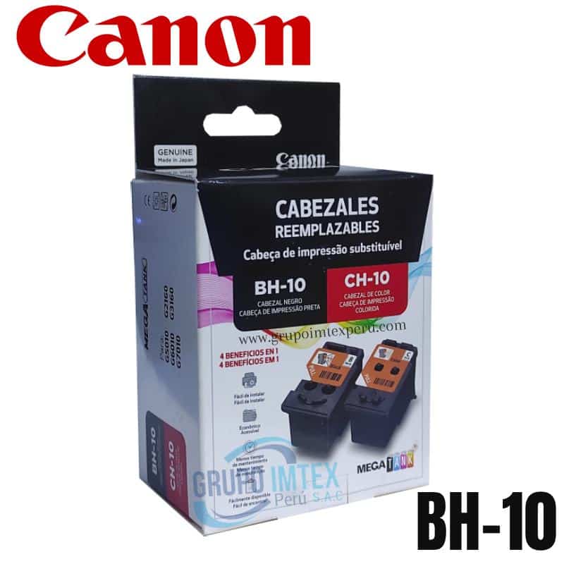 Cabezal Canon Negro BH-10 y Color Ch-10, Para G5010, G6010, G7010, G2160, G3160.