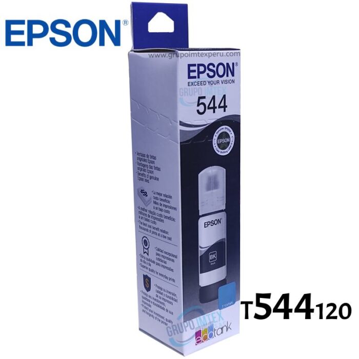 Tinta Epson T544120 544 Black L1110, L3110, L3210, L3150 