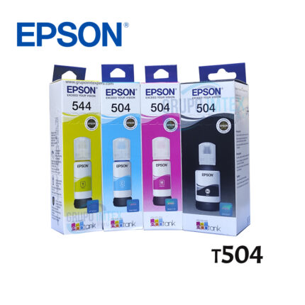 Pack Tinta Epson  T504  L1110, L3110, L3210, L3150,  Rendimiento 337 ml.