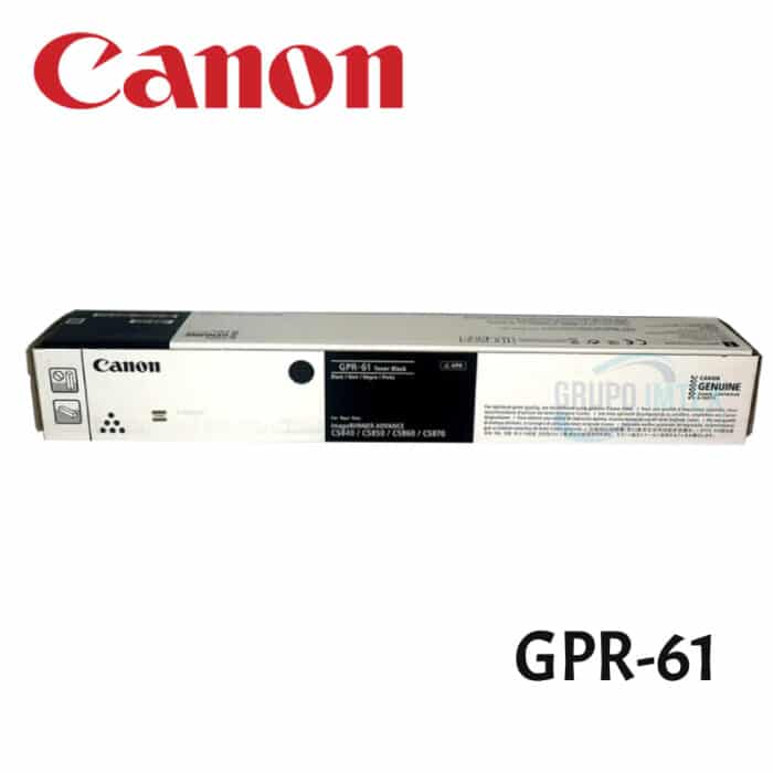 Toner Canon GPR-61 Negro  iR DX C5840i, C5850i, C5860i, C5870i