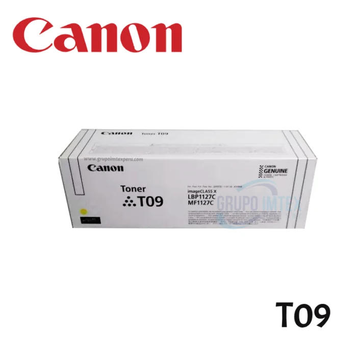 Toner Canon T09 Amarillo   imageCLASS X LBP  LBP1127C, MF1127C, MF C1127i